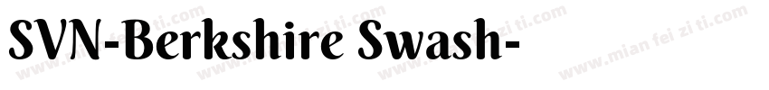 SVN-Berkshire Swash字体转换